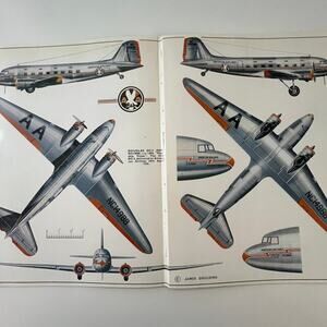 Douglas DC-3 DST NC14988 Flagship Texas 1968 Aircraft Warplane Print SV27-3